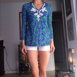 lilly pulitzer hooded cotton pullover